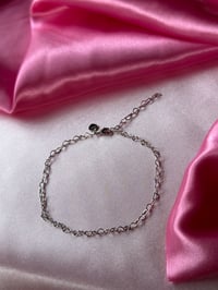 Image 3 of Sterling silver heart ANKLET 