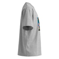 Image 4 of Unisex organic oversized high neck t-shirt with Underwater Ocean