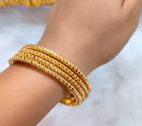 Image 4 of 4 Pieces Gold Plated Bangles Set_GPB_1221