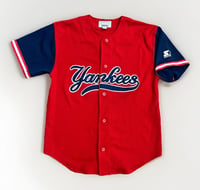 Image 1 of VTG 90s New York Yankees Starter Jersey Sz M
