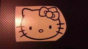 Image of Hello Kitty Face Sticker