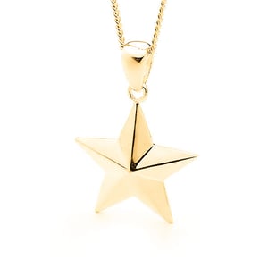 Image of Star Pendant - In 9ct Solid Yellow Gold