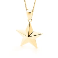 Star Pendant - In 9ct Solid Yellow Gold