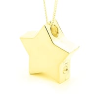 Star Locket - 9ct Yellow Gold