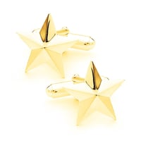 Star Cufflinks - 9ct Solid Yellow Gold