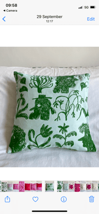 Image 1 of Botanical Heads cushion cover 