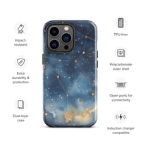 Image 24 of Celestial Constellation Night Sky Stars and Clouds Painting Tough Case for iPhone®