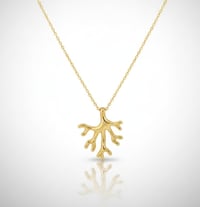 Image 1 of Colgante corales dorado