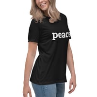 Image 7 of Women's Relaxed T-Shirt, Peace Tee