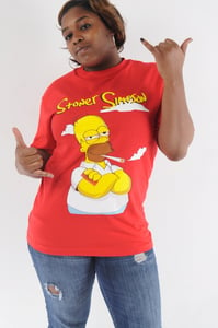 Image of DTC Stoner Simpson T-Shirt in Red