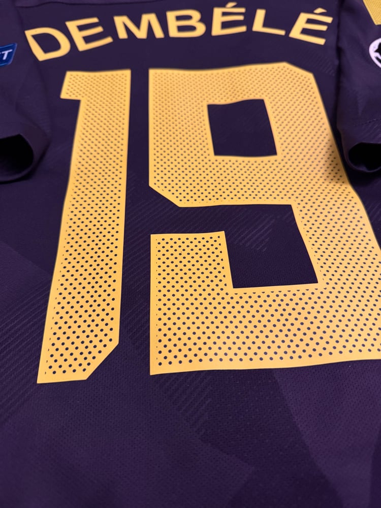 Image of Tottenham Hotspur “DEMBÉLÉ 19” 2017/18 Third Shirt + UCL patches   (XL)