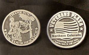 Image of Northern Colorado Veterans Plaza Coin 