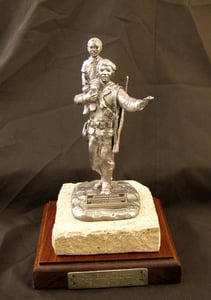 Image of Northern Colorado Verterans Plaza Pewter Maquette Statue