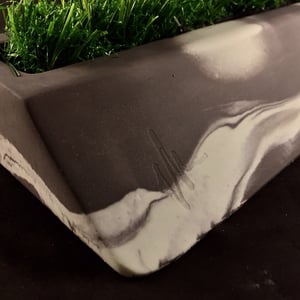 Image of Wired Ramps Mini Quarter Planter (Dark Grey and Light Green)