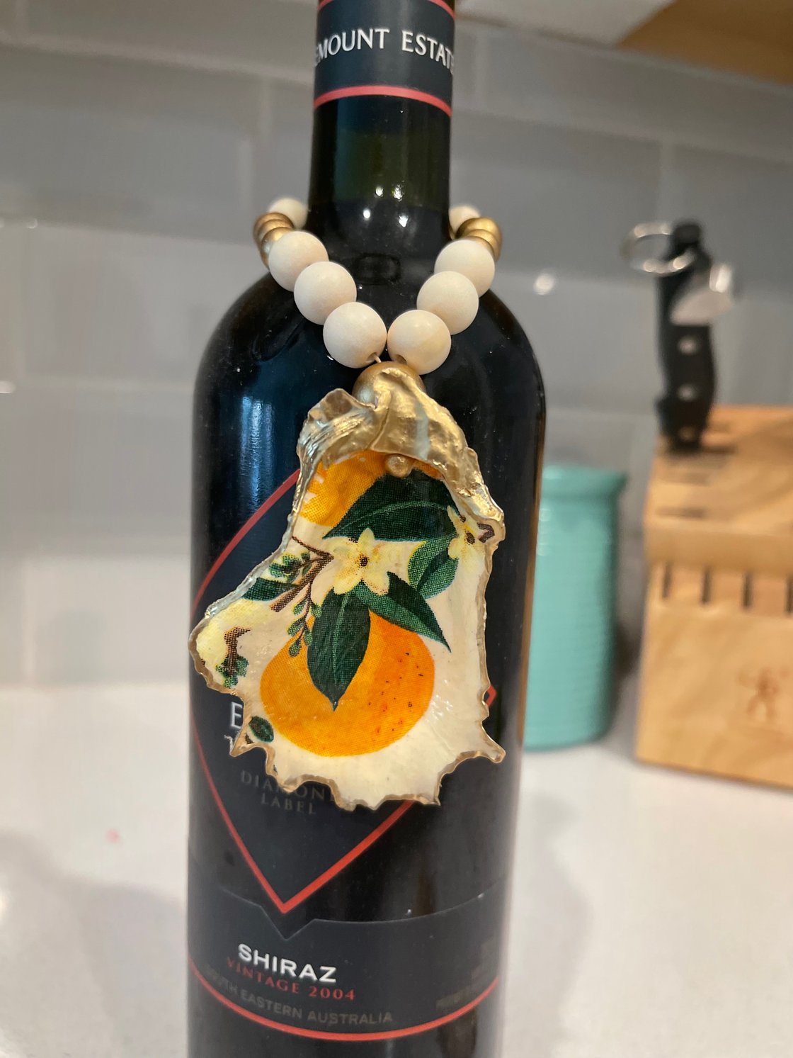 Image of Orange Blossom - Oyster Wine Charm