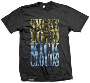 Image of DTC Smoke Loud, Kick Clouds☁ T-Shirt in Black