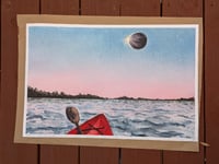 Image 1 of 24x16 'Totality From the Kayak' Print