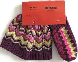 Image of Rare Missoni Toddler Hat & Glove Set
