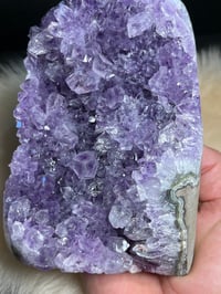 Image 3 of Large Amethyst Base Cut #2183
