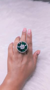 Image 4 of ADR45012_ Big American Diamond Adjustable Ring