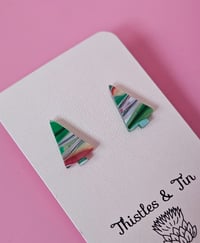 Image 2 of Pointed Christmas Tree Studs 