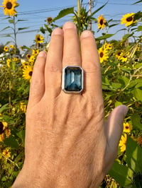 Image 3 of London Blue Topaz, Sterling Silver, Fine Silver Ring