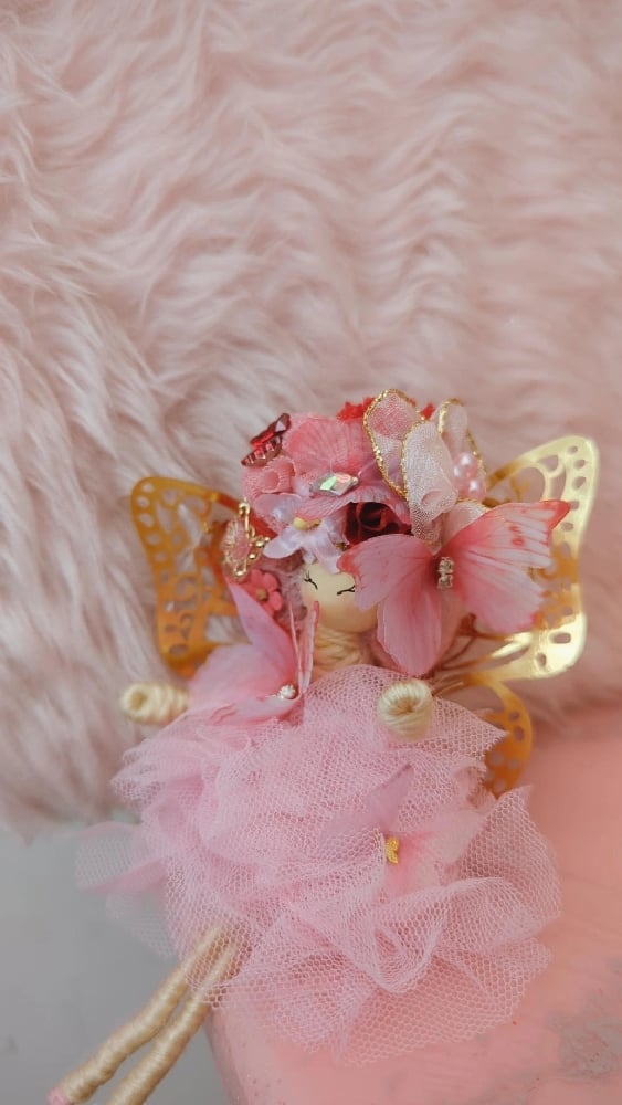 Image of Red and Pink Butterfly Fairy 