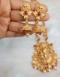 Image 5 of Bandana_Ranihar Style Radha-Krishna Temple Jewelry  