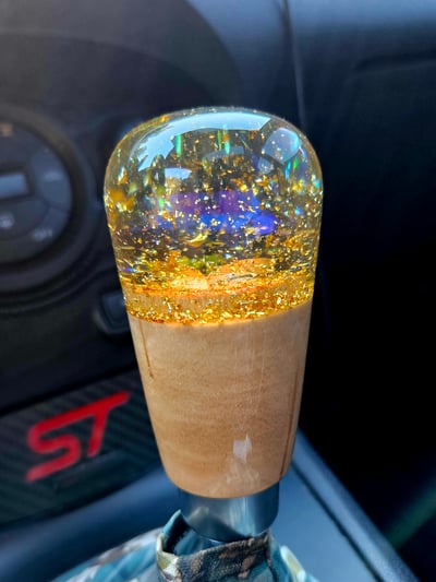 Image of Gold Flake Prism Knob