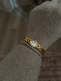 Image 2 of Vintage Citizen 18k Gold Ladies Watch Diamonds on Bezel