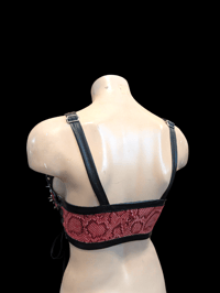 Image 5 of Red snake skin bralette 
