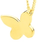 Image of Single Butterfly Classic - Bracelet Charm in 9ct Solid Yellow Gold