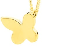 Single Butterfly Classic - Bracelet Charm in 9ct Solid Yellow Gold