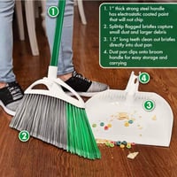 Image 7 of Libman Extra-Large Precision Angle Broom and Dustpan Set