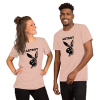 Image 12 of Artbot Playbot in Black Unisex t-shirt