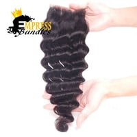 Image 1 of transparent loose deep wave closure