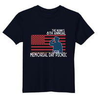 Image 1 of The Nunn's 8th Annual Memorial Day Picnic 2026  - Kids French Navy T-Shirt