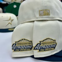 Image 3 of New Era 59Fifty Chrome Navy Gold
