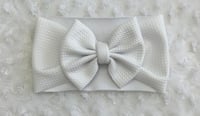 White leather headwrap 