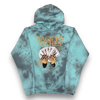 RAGS TO RICHES HOODIE “TEAL”