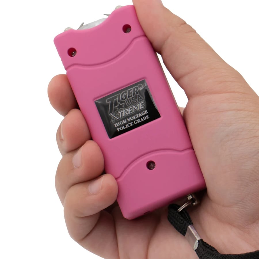 Image of Dark Pink Small Quantum Stun Gun with Leather Case