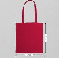 Image 3 of Red Tote Bag with Black "D" Logo *LIMITED*