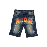 Villi'age Flame Jean Shorts 