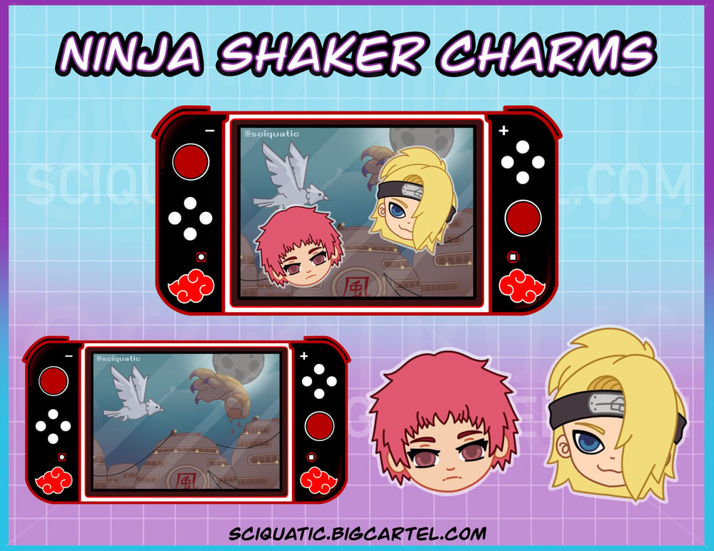 Image of Ninja JUMBO 4” Shaker Charm