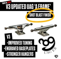 Image 1 of V3 UAG A FRAME ‘SHOT BLAST’ TRUCKS (JAPAN)