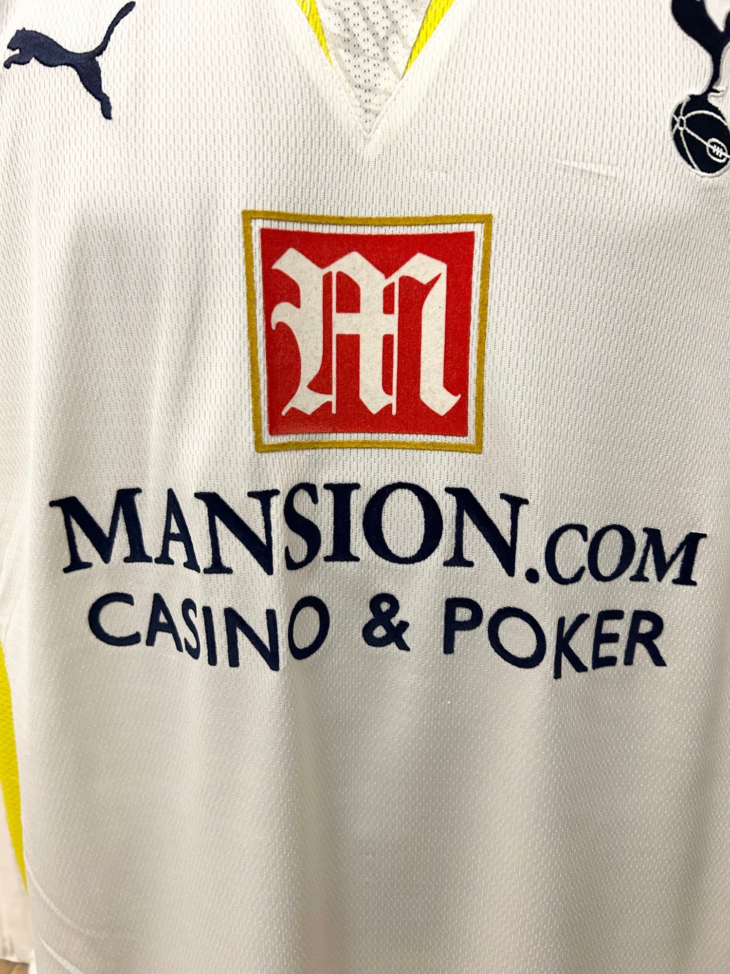 Image of Tottenham Hotspur “DEFOE 18” 2009/10 Home Shirt + patches (M)