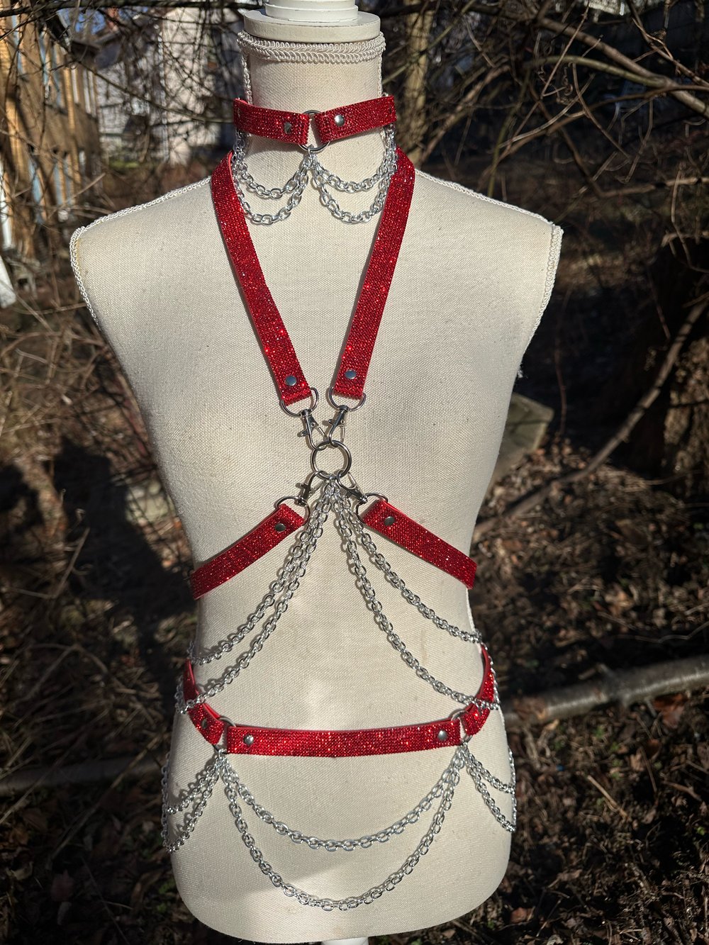 Ruby Red Harness Set