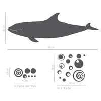 Image 2 of Wandtattoo Wall Nico mit Bubbles