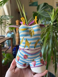 Image 1 of Pink Tradescantia in Swimsuit Fruit Bust