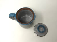 Image 5 of Turquoise/White Lidded Jug